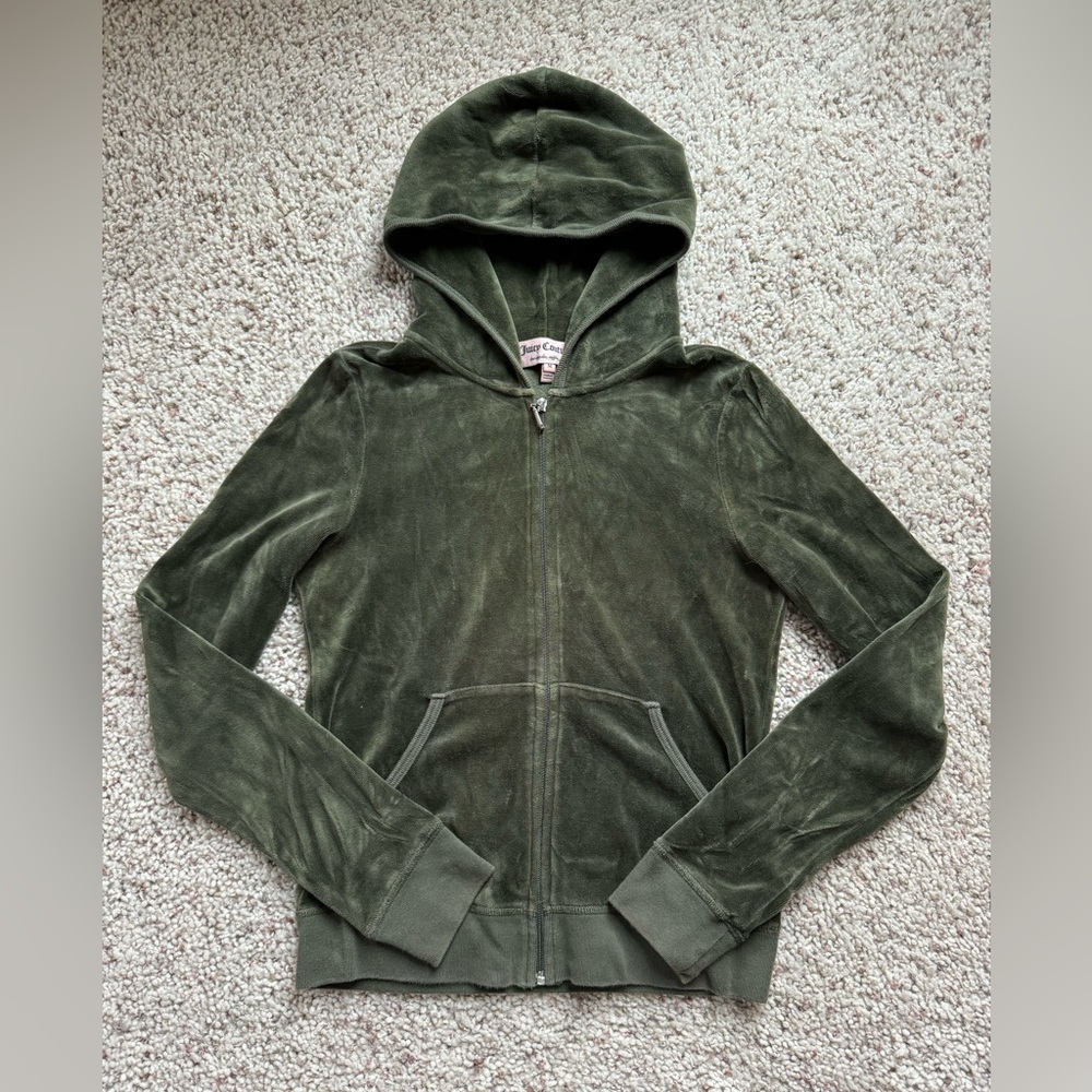 Y2K Juicy Couture Velour Zip Up
